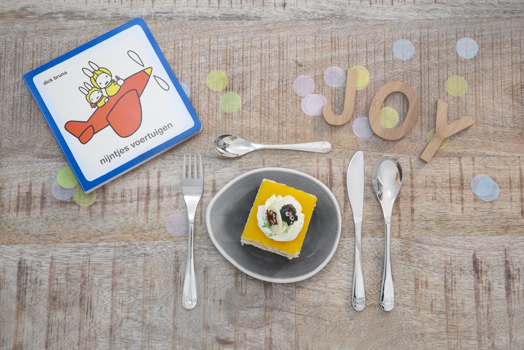 miffy cutlery with cake