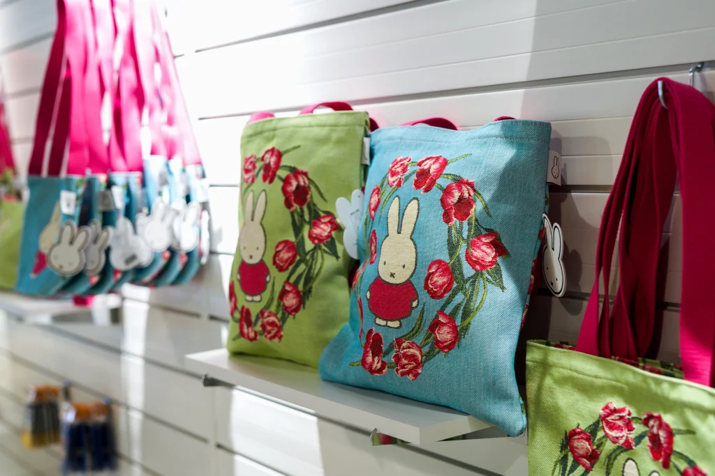 Miffy green tote bag from Dutch Tapestries in shop Williamstown