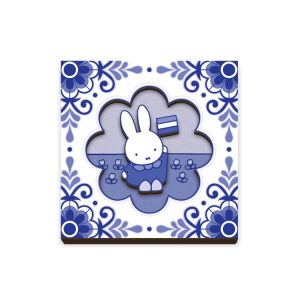 miffy souvenir blue (wood) magnet