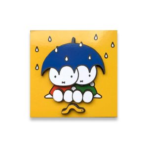 miffy with umbrella (wood) magnet