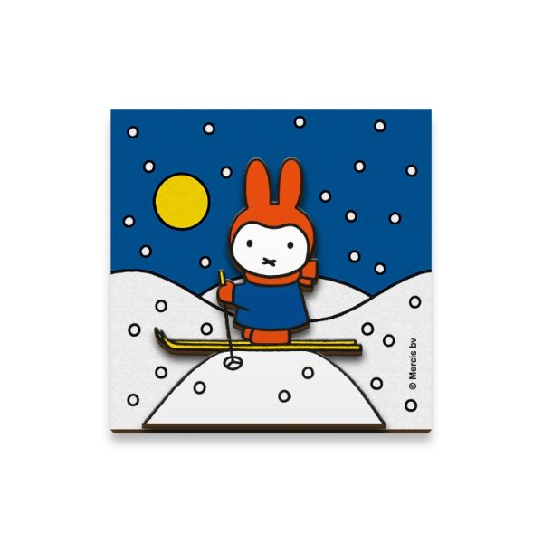 miffy in the winter (wood) magnet