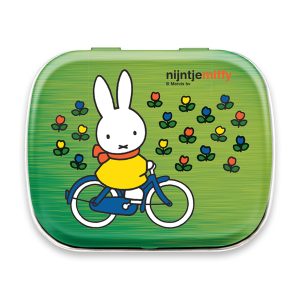 miffy riding bike mint tin
