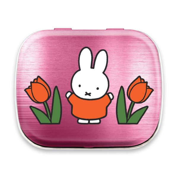 miffy pink tulips mint tin