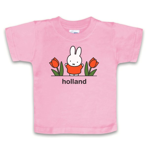 t-shirt pink tulip miffy holland