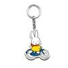 wooden keychain miffy on the bycicle