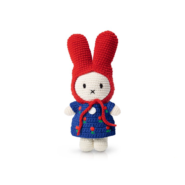 Miffy In Her Blue Striped Dress And Red Hat by Miffy Handmade main image 1