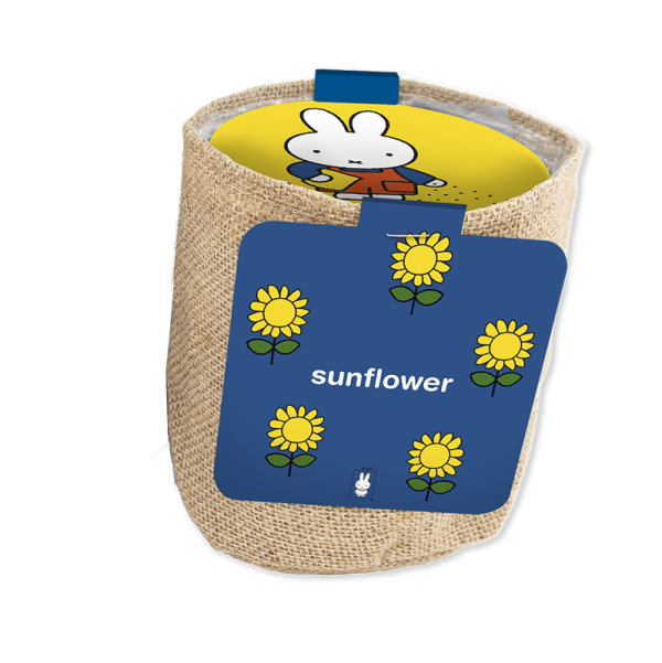 Miffy sunflower jute bag