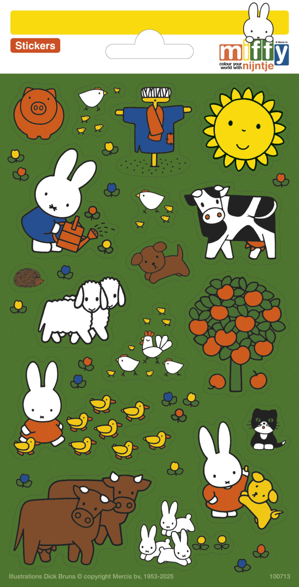 miffy farm stickers