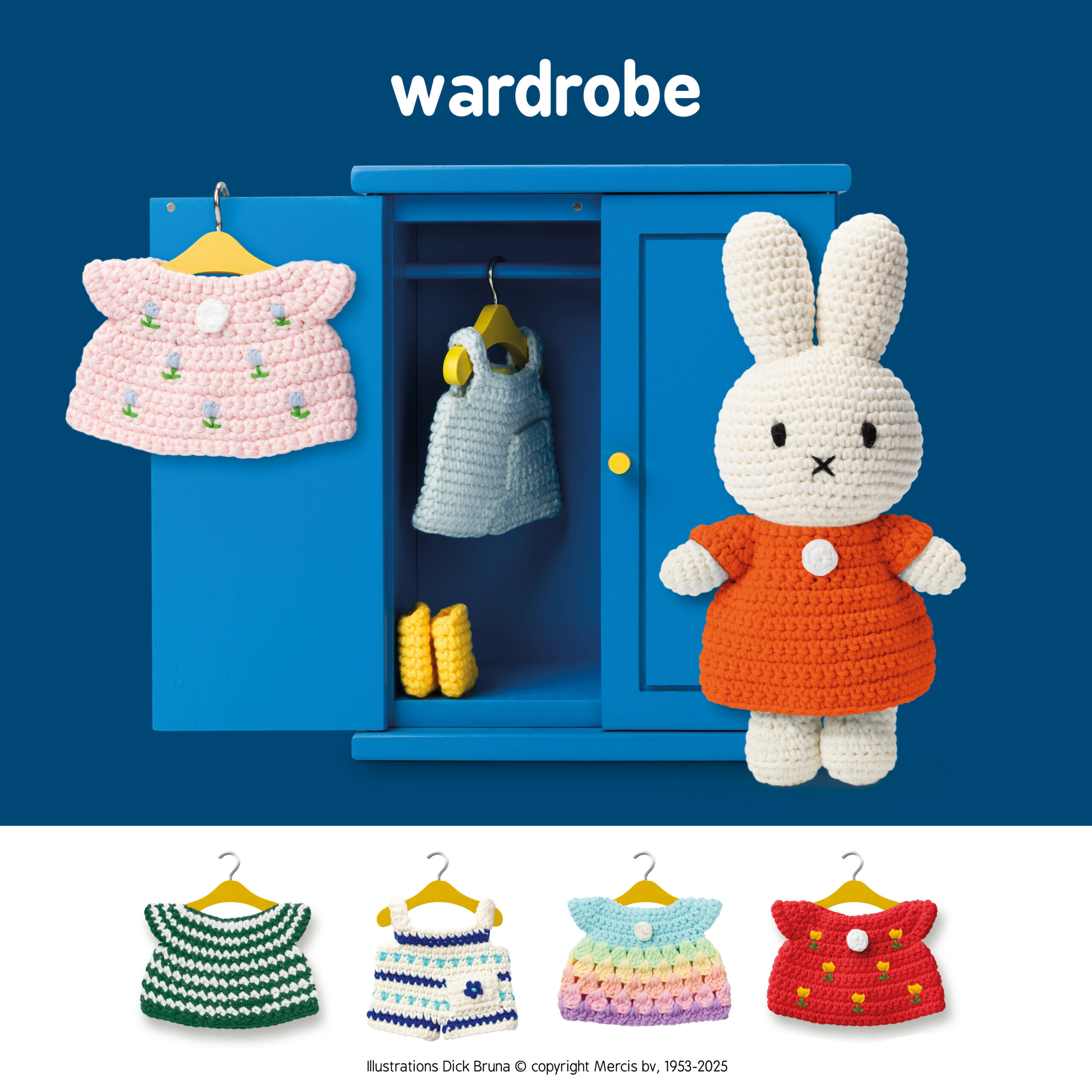 miffyページ miffy wardrobe + 4 clothes hangers | only at miffytown